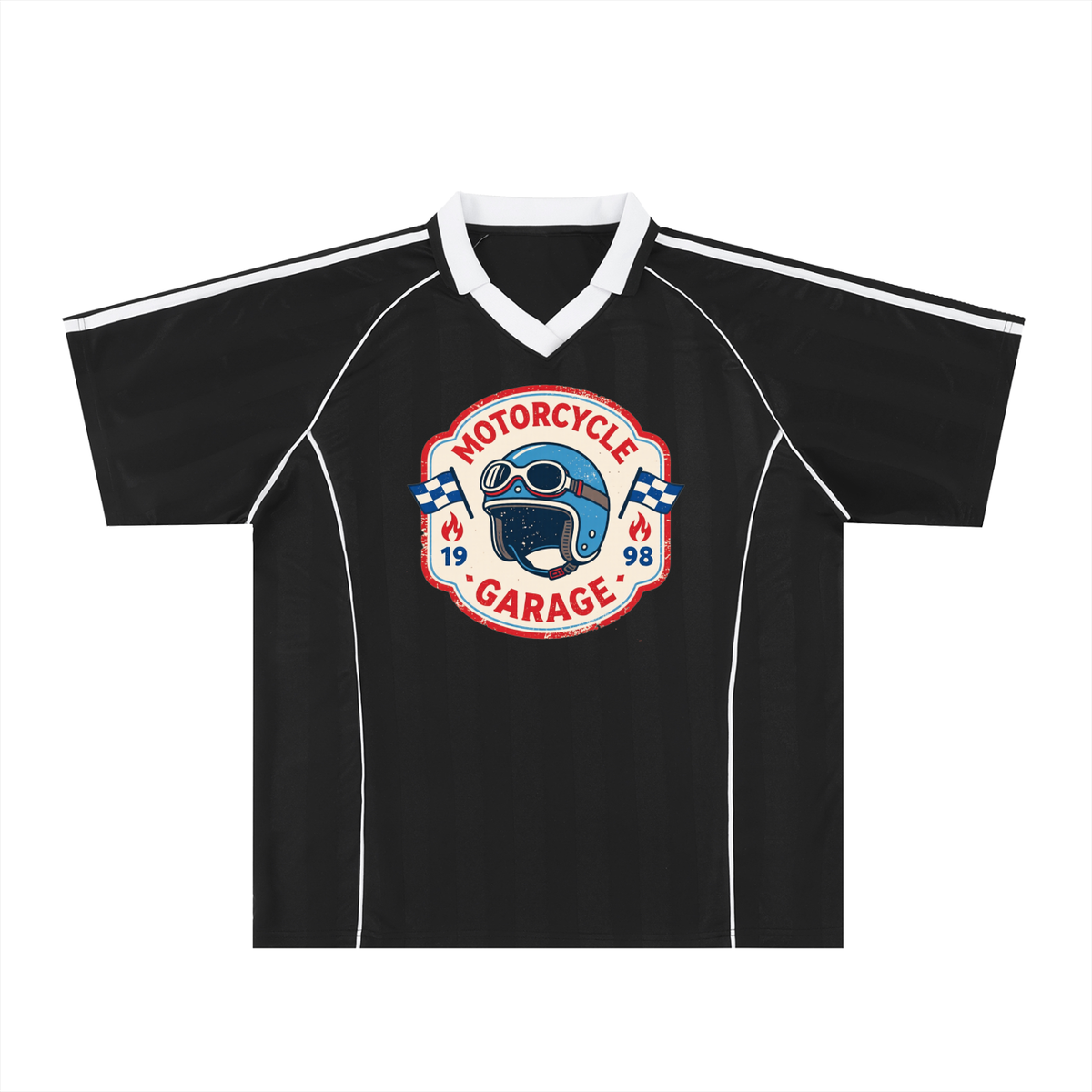 Shadow Stripe Collared Soccer Jersey